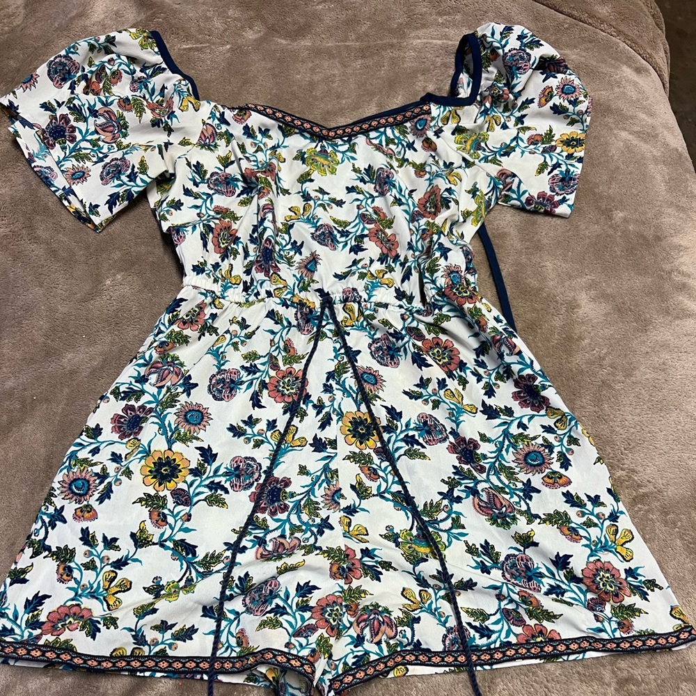 floral romper Blue Rain size Medium